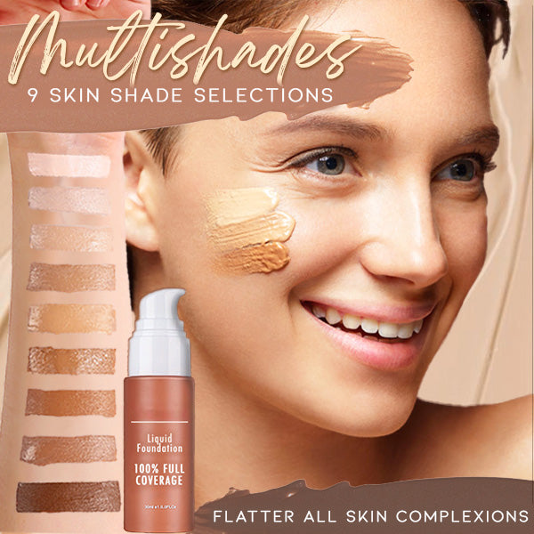 Volldeckende, matte Flüssig-Foundation