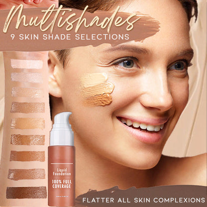 Volldeckende, matte Flüssig-Foundation